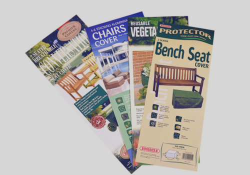 Four books are nicely displayed on a display using the latest multicolor pamphlet leaflet printing design